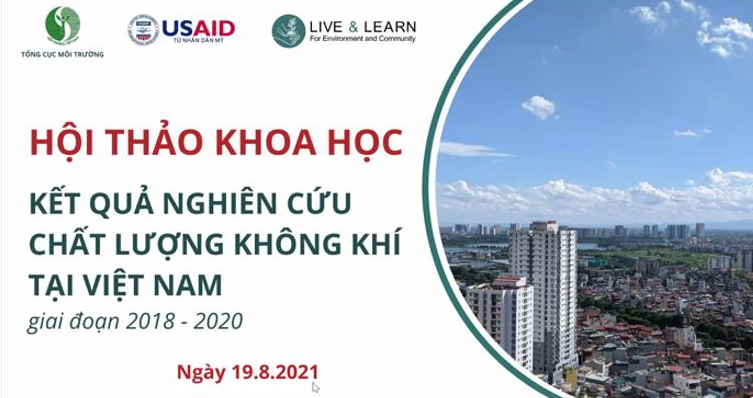 Hội thảo khoa học về kết quả nghiên cứu chất lượng không khí tại Việt Nam giai đoạn 2018-2020